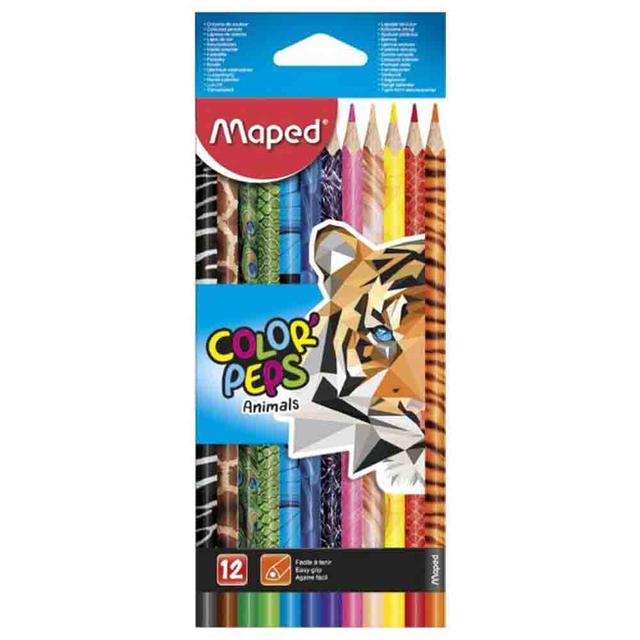 Maped - Color Peps Colored Pencil Animals - Pack of 12