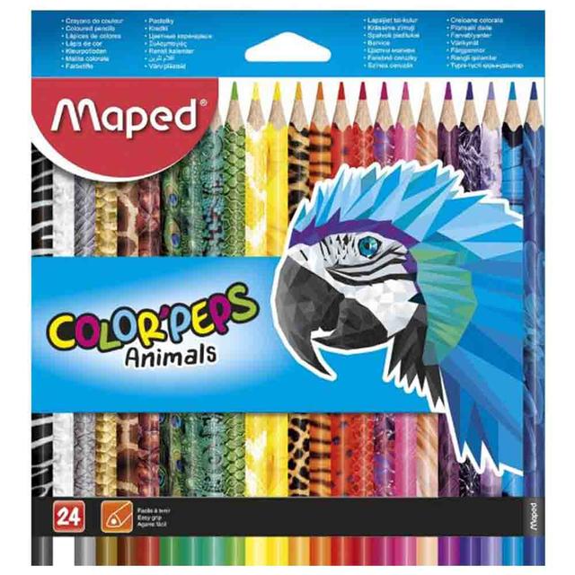 Maped - Color Peps Colored Pencil Animals - Pack of 24