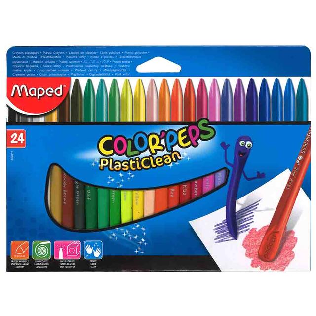 Maped - Color Peps Plastic Crayons - Pack of 24