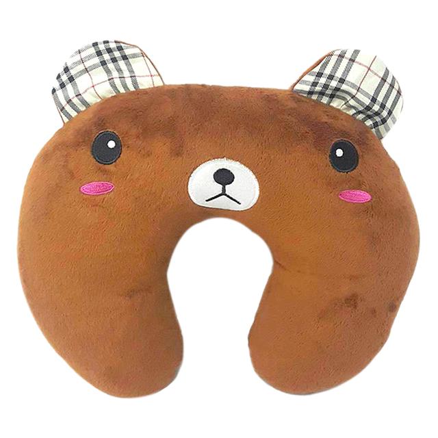 Fay Lawson - Bear Neck Pillow 31cm - Brown