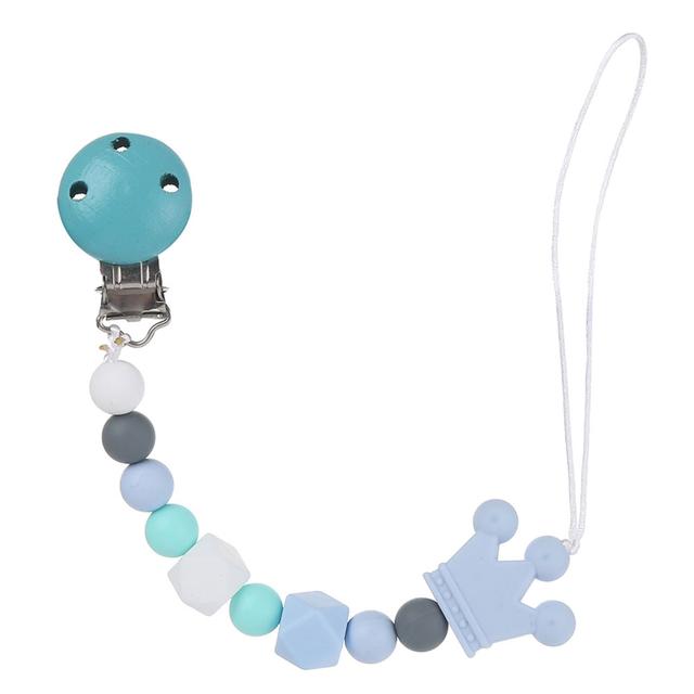 Factory Price - Sanya Multicolor Pacifier Clip - Blue