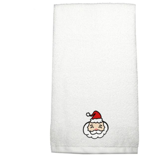 Byft - Iris Embroidered Hand Towel - Santaclaus