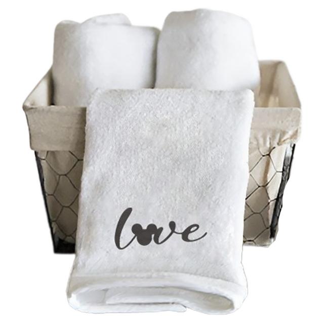 Byft - Iris Embroidered Mickey Love Hand Towel