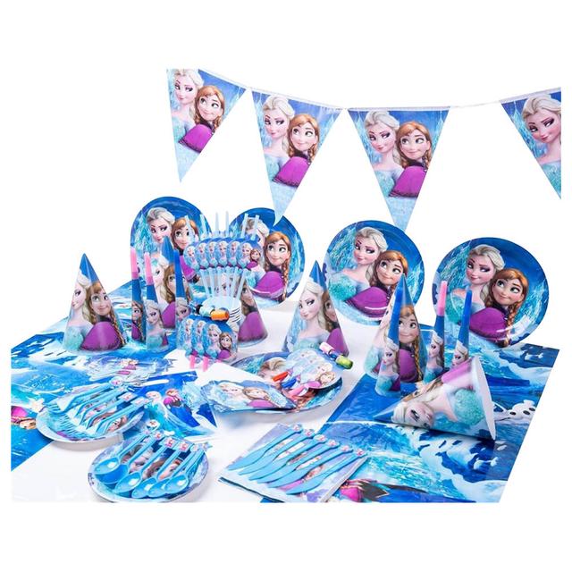 Highland - Frozen Theme Disposable Tableware Set - 122pcs