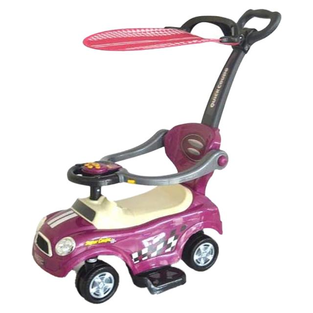 Factual Toys - Sunshine Canpoy Coupe Pusher Car - Purple