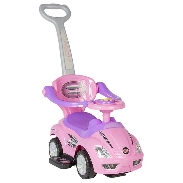 Factual Toys - 3-in-1 Pusher Mega Electric Car - Pink