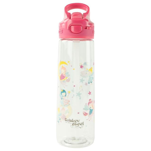 Rainbow Skool -Straw Kids Water Bottle - Pink Fairies - 750ml (Exclusive)