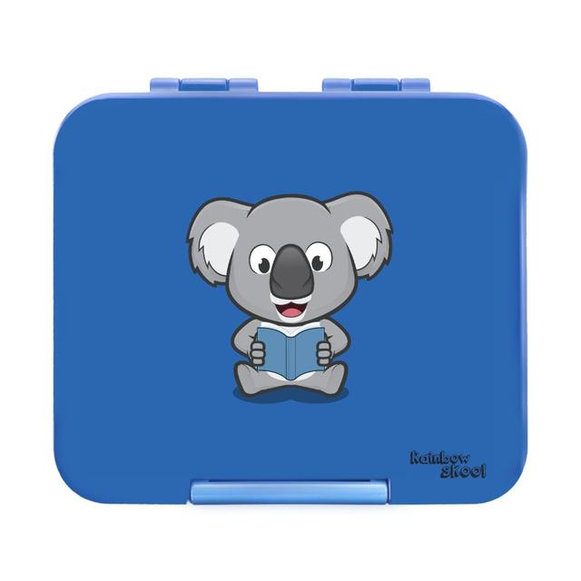 Rainbow Skool - 4 Compartment Mini Lunch Box - Koala - Blue