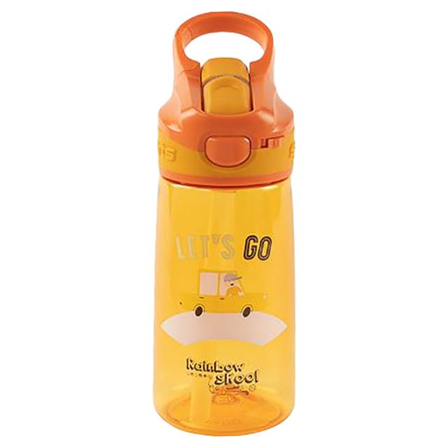 Rainbow Skool - Straw Kids Water Bottle - Car - 450ml (Exclusive)