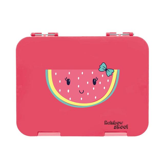 Rainbow Skool - 4-6 Compartment Lunch Box - Watermelon - Pink