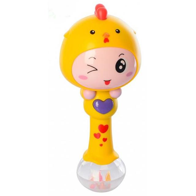 Hola - Baby Toys Rattle with Music for 3+ m - Yellow