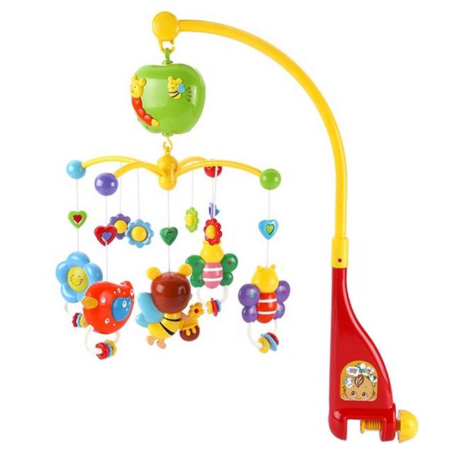 Goodway - Baby Toys Bed Bell Hanging Toy W/ Rattle - Apple