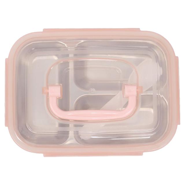 Little Angel - Leak Proof Stainless Steel Lunch Box - Pink