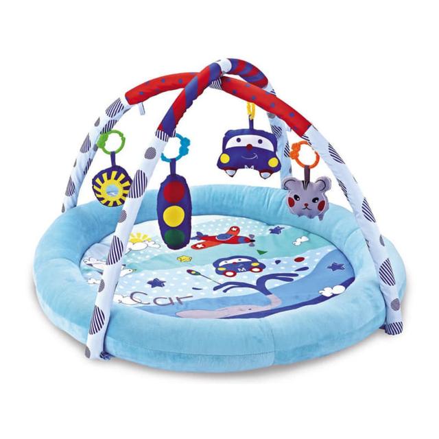 Little Angel - Baby Activity Gym Playmat & Hanging Rattle Toys - Blue