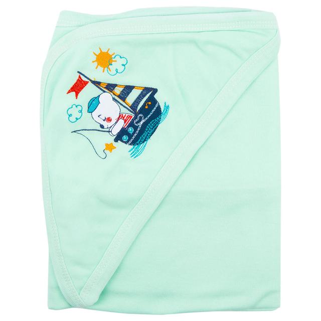 Night Angel - Boat Baby Hooded Blanket - Green