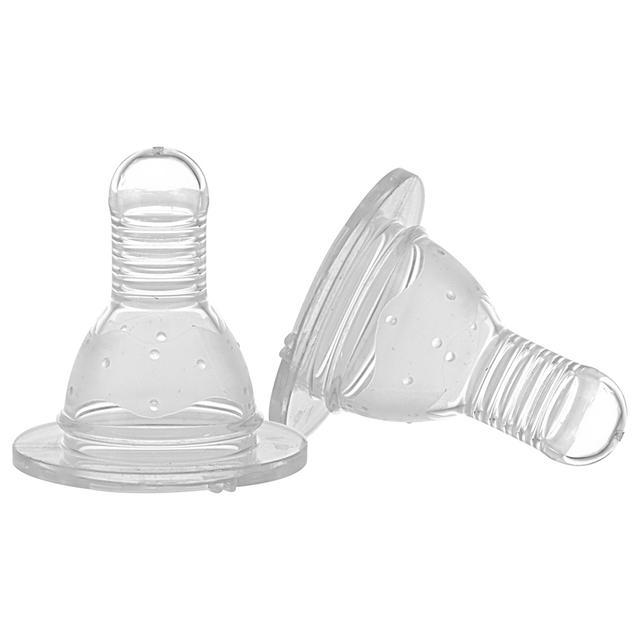 Babe - Baby Silicone Nipple Pack Of 2 - Clear