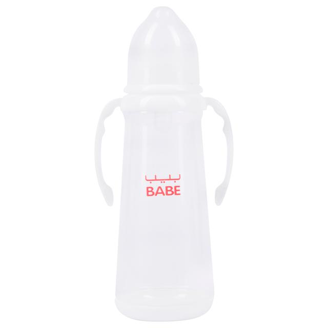 Babe - Baby Feeding Bottle With Handle - Clear