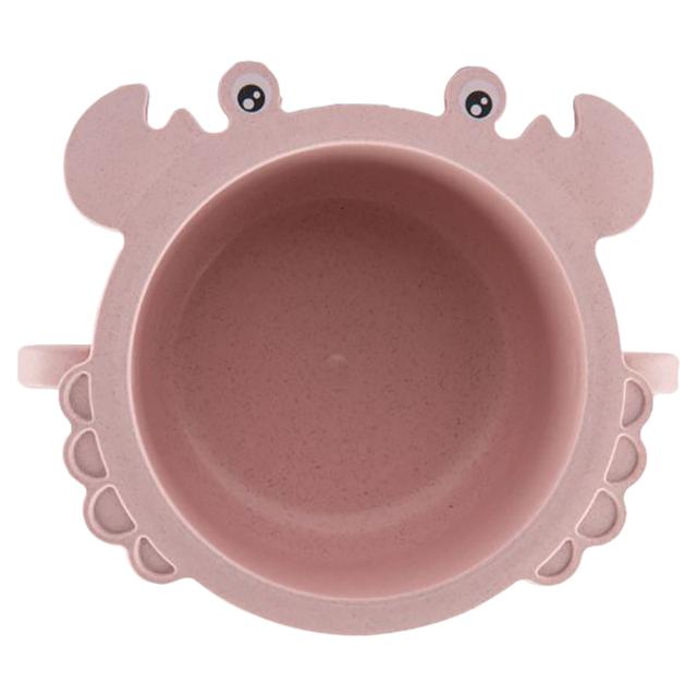 Little Angel - Kids Crab Shape Feeding Bowl - Pink