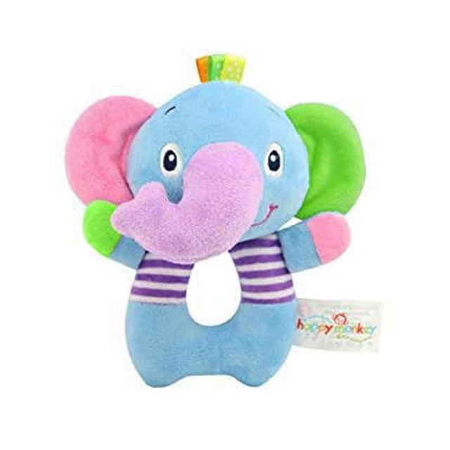 Little Angel - Baby Soft Plush Stuffed Rattle Toy - Blue