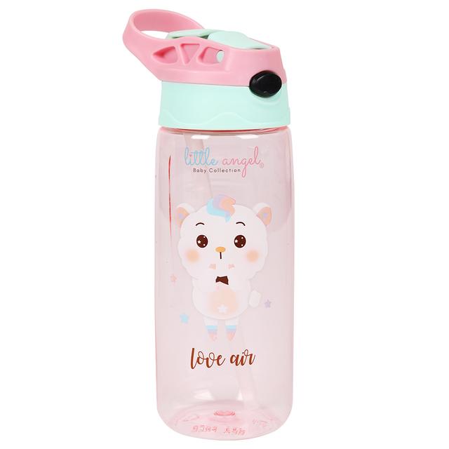 Little Angel - Kids Water Bottle - 600ml - Pink/Green