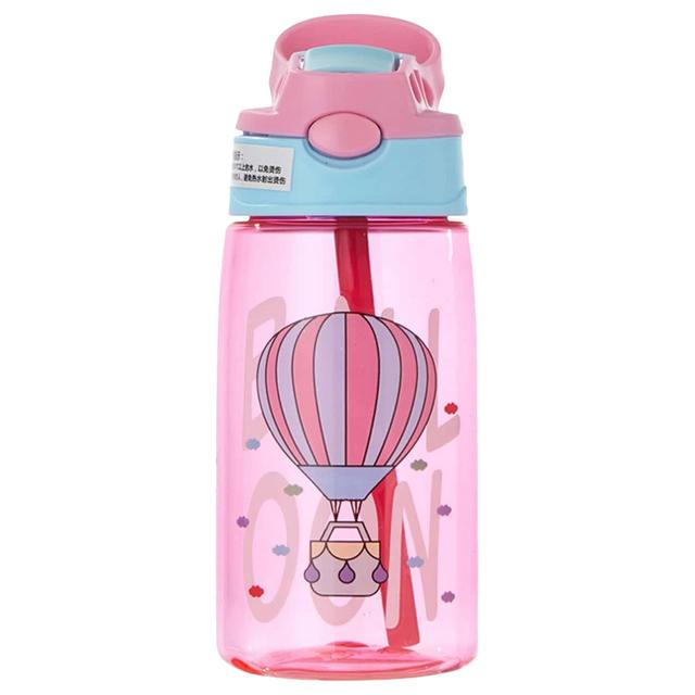 Little Angel - Kids Straw Water Bottle 480ml - Pink