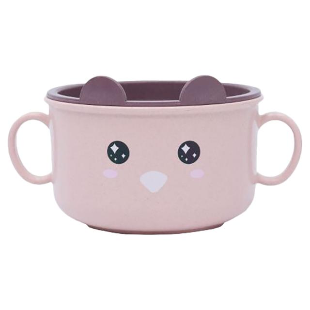 Little Angel - Kids Feeding Bowl w/ Handle - Baby Pink