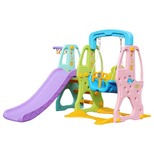 Little Angel - Kids Toys Slide & Swing - Purple_3y