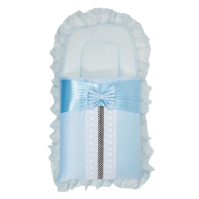 Little Angel - Baby Cotton Sleeping Bag Carry Nest - Blue