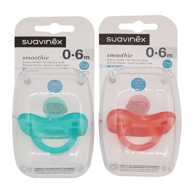 Suavinex Silicone Smoothie 2pc Set Girl 0M