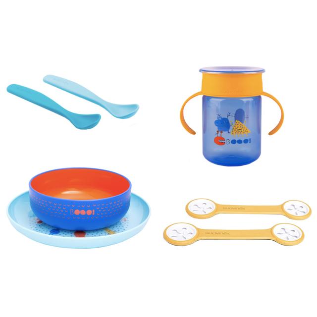 Suavinex - Sale Bundle Feeding Set Blue 360 Boo