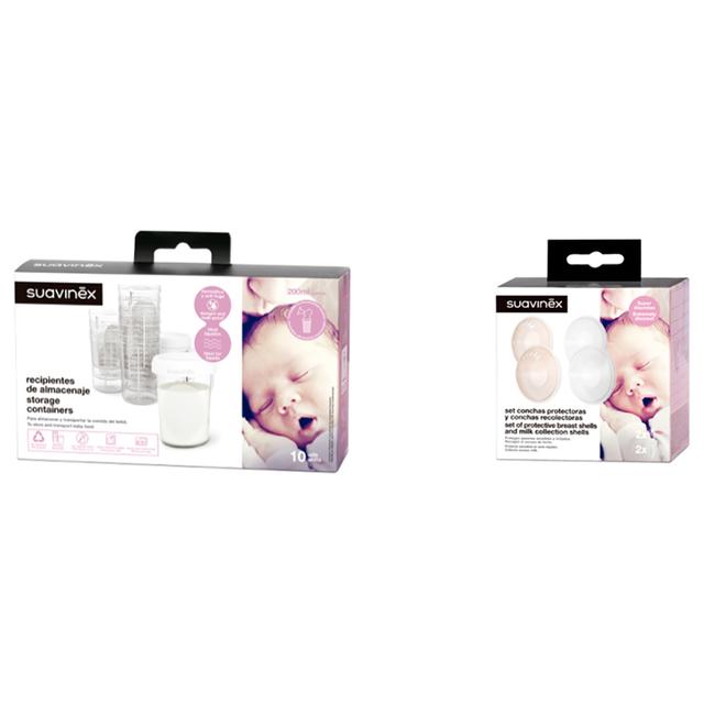 Suavinex - Breast Shell & Milk Bags With Cap