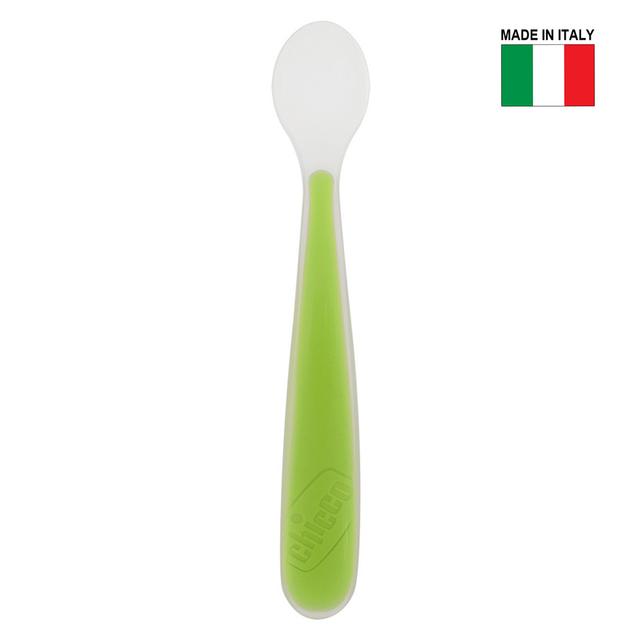 Chicco - Soft Silicone Spoon - Green