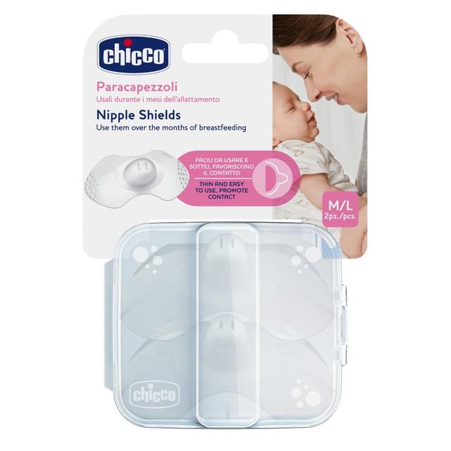 Chicco - Nipple Shields Silicone Medium & Large 2pcs