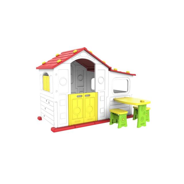 Mini Panda Tomo Big Playhouse W/ Table & Chairs