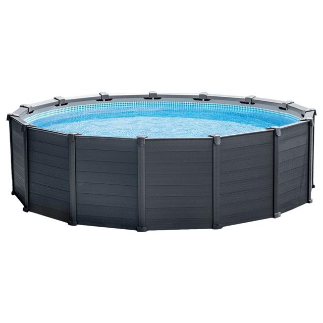 Intex - Graphite Grey Panel Pool Set