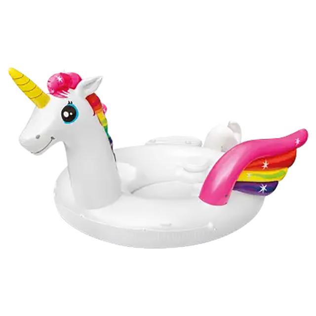 Intex - Unicorn Party Island - Inflatable Pool Float - White