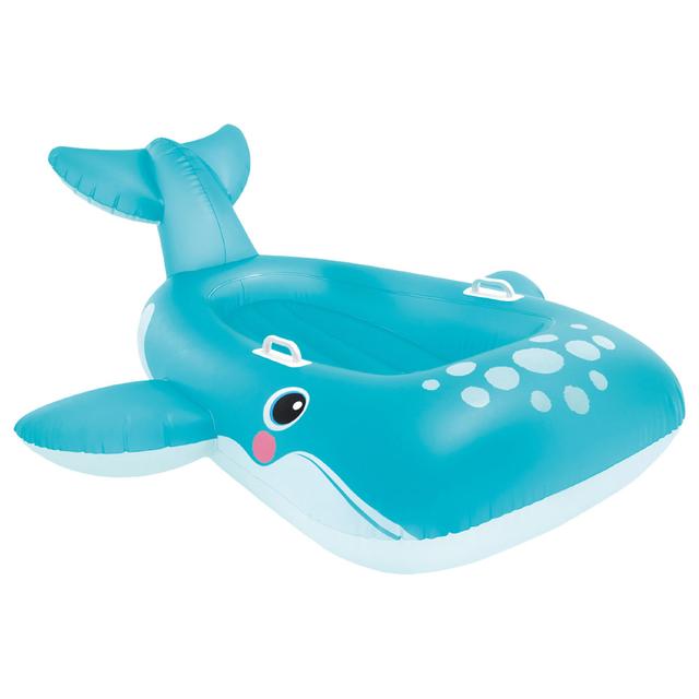 Intex - Blue Whale Inflatable Ride-On - Inflatable Pool Float - Blue