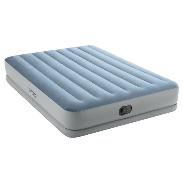 Intex - Queen Dura-Beam Comfort Airbed w/ Fastfill USB Pump