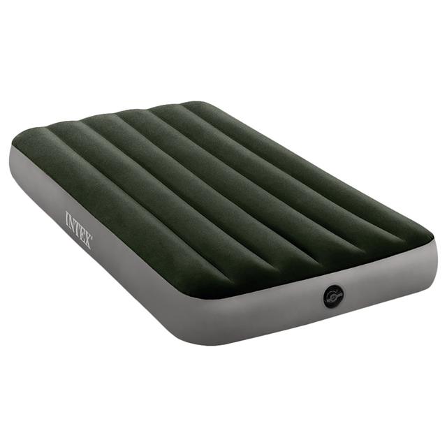 Intex - Twin Dura-Beam Prestige Airbed w/ Battery Pump