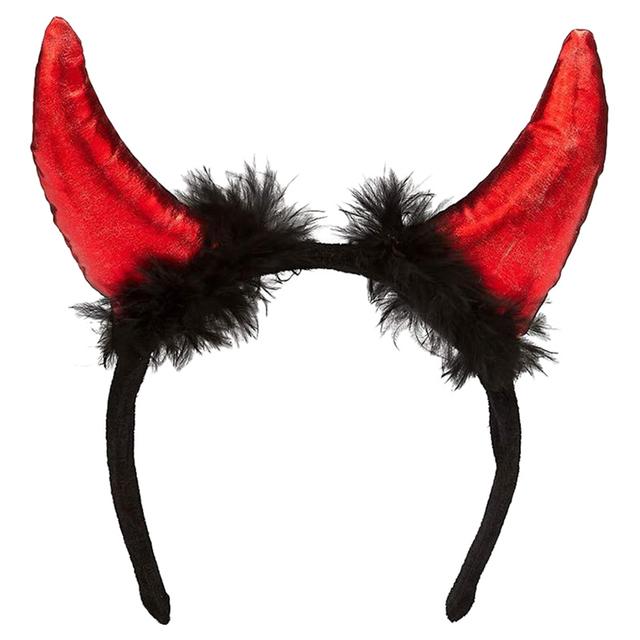 Brain Giggles - Devil Horns Headband - Red