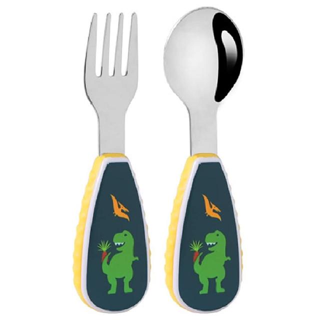 Brain Giggles - Cutlery Set With Case - Dinosaur