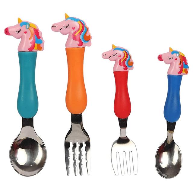 Brain Giggles - Unicorn Spoon & Fork Set - 4pcs