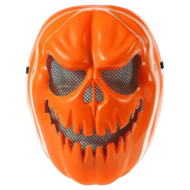 Brain Giggles - Halloween Scary Pumpkin Mask - Orange