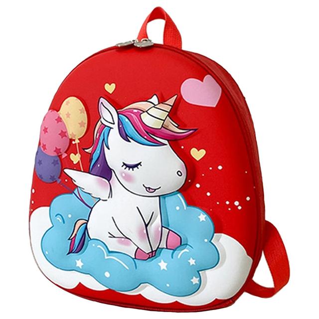 Brain Giggles - Cute Unicorn Small School Bag - 11.81-Inch - Red