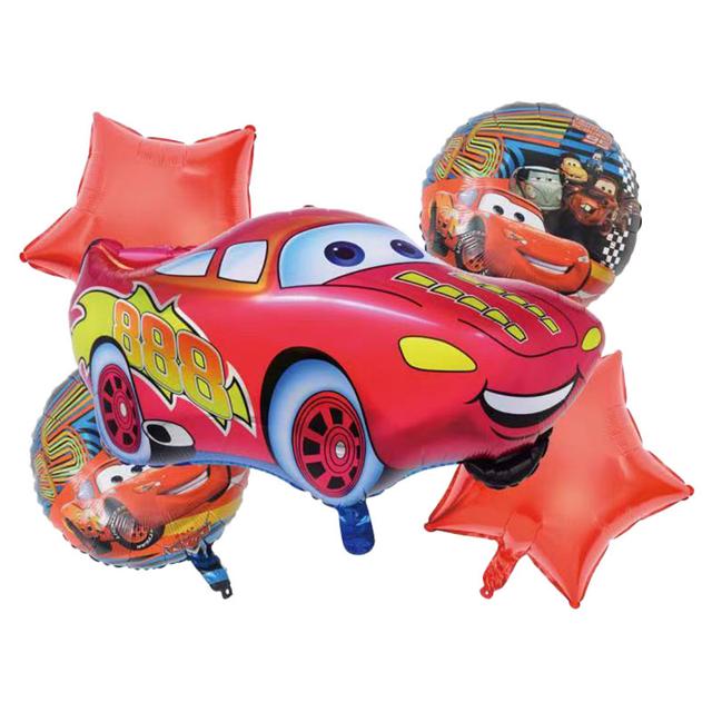 Brain Giggles - 5-in-1 McQueen Theme Foil Balloon Set