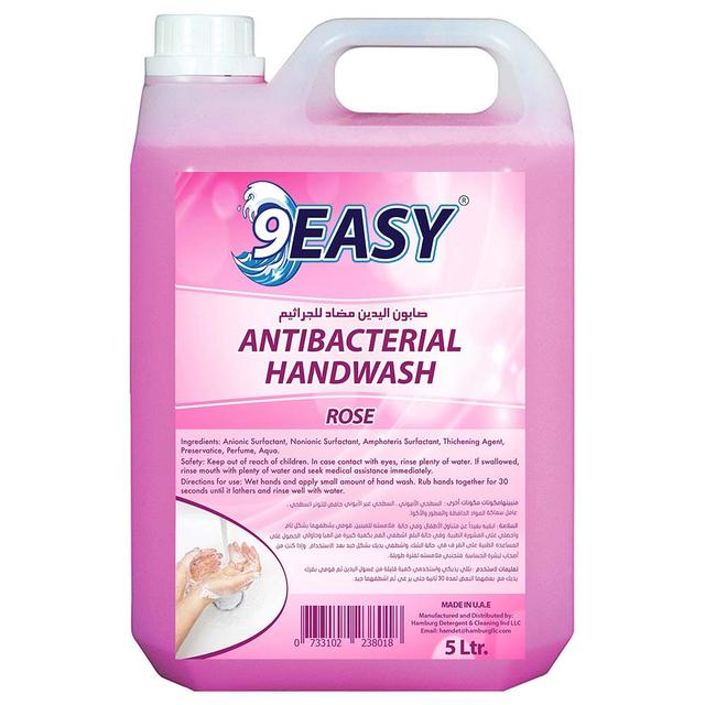 9EASY - Antibacterial Hand Wash Rose 5L