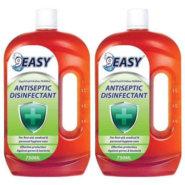 9Easy - Antiseptic Disinfectant - Pack of 2 - 750ml