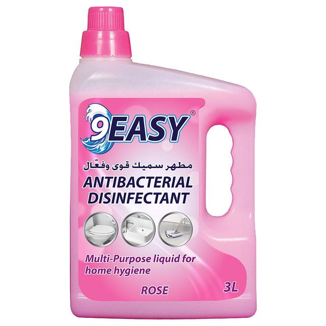 9Easy - Antibacterial Disinfectant - Rose - 3L