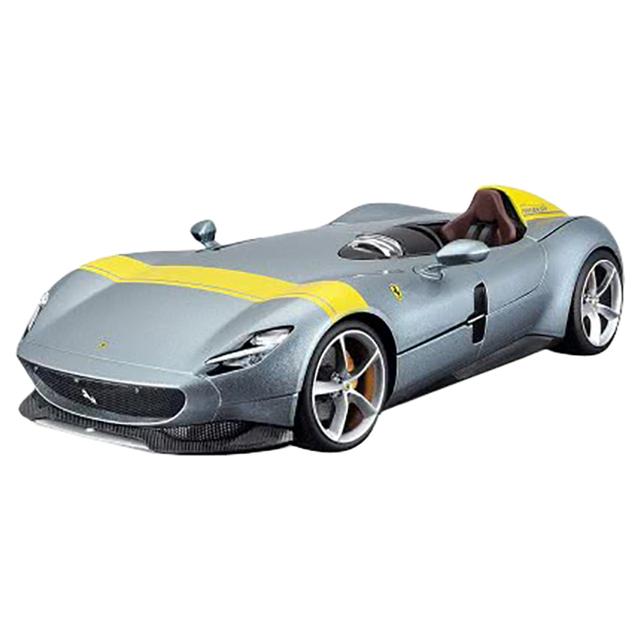 Bburago - 1/18 Ferrari Monza SP1 Diecast Toy Car - Grey/Yellow