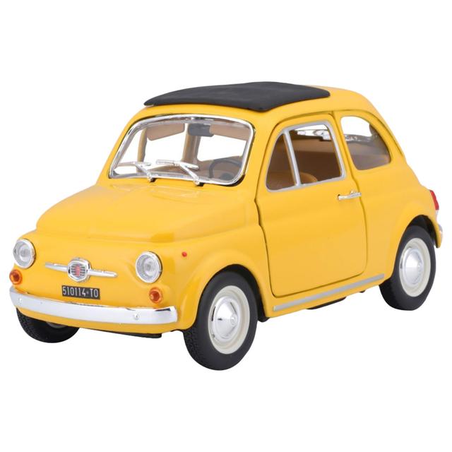 Bburago - 1/24 Fiat 500F Diecast Toy Car - Yellow